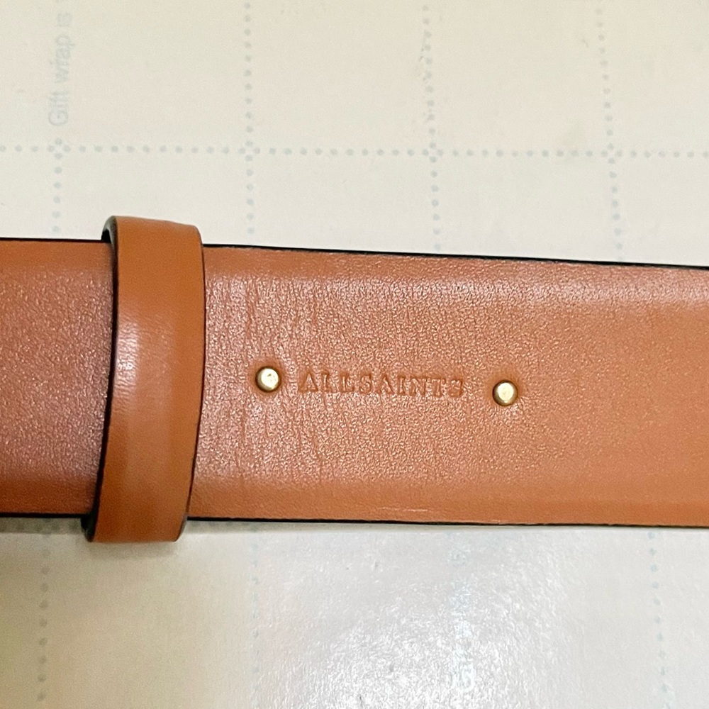 All Saints eyelet leather belt - Picture 4 of 10